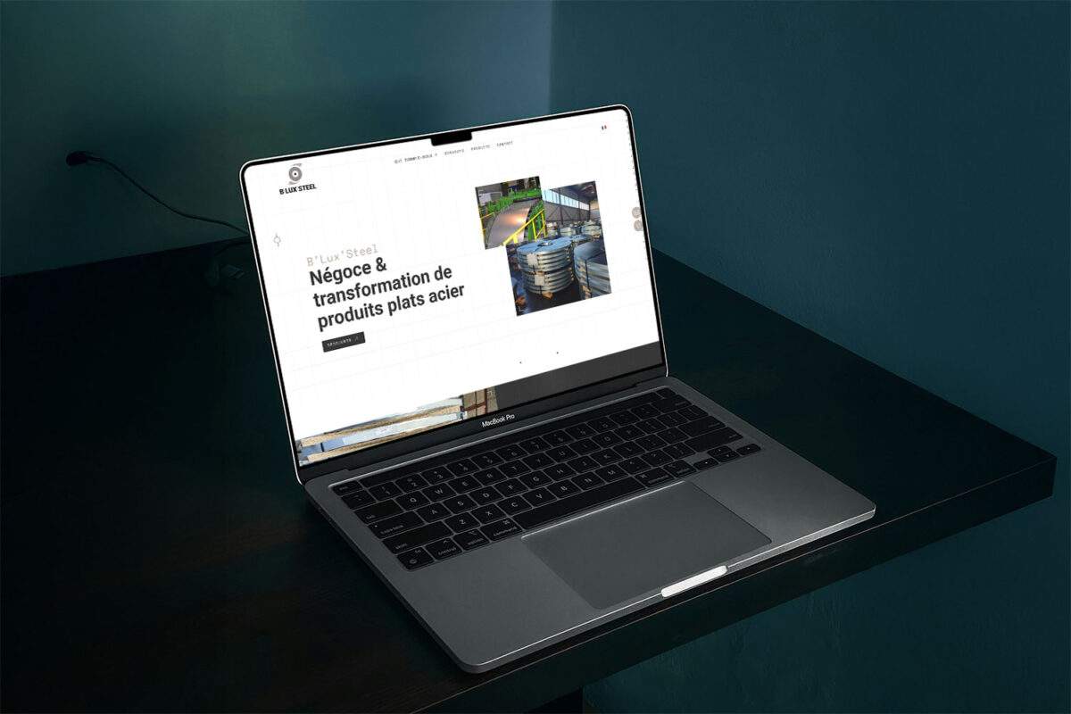 Bluxsteel luxembourg creation site vitrine home desktop