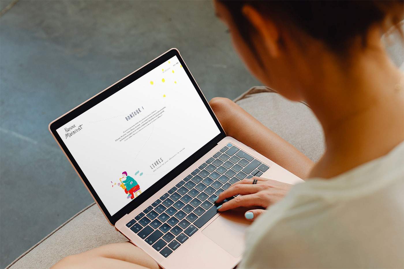 Karine maincent illustratrice lorraine ordinateur 1